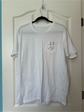 Fidlar White Crew Neck T‑Shirt